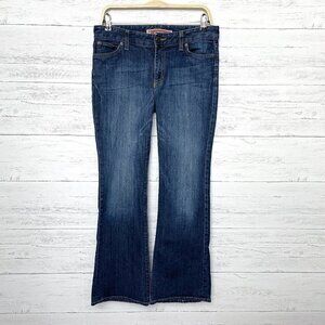Gap Jeans Women's Curvy Fit Flare Leg Stretch size 8 length 30"